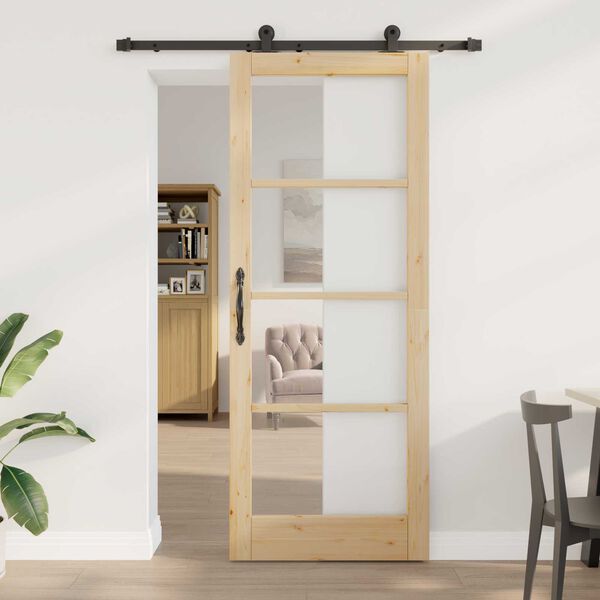 vidaXL Porte coulissante ORKDAL Naturel 83 x 211 cm