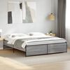 vidaXL Cadre de lit sans matelas sonoma gris 200x200 cm