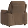 vidaXL Fauteuil de massage inclinable Marron Tissu