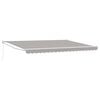 vidaXL Auvent r&eacute;tractable Gris clair 450 x 300 x 165 cm