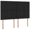 vidaXL Lit de Rangement Noir 140 x 190 cm Cuir synthétique