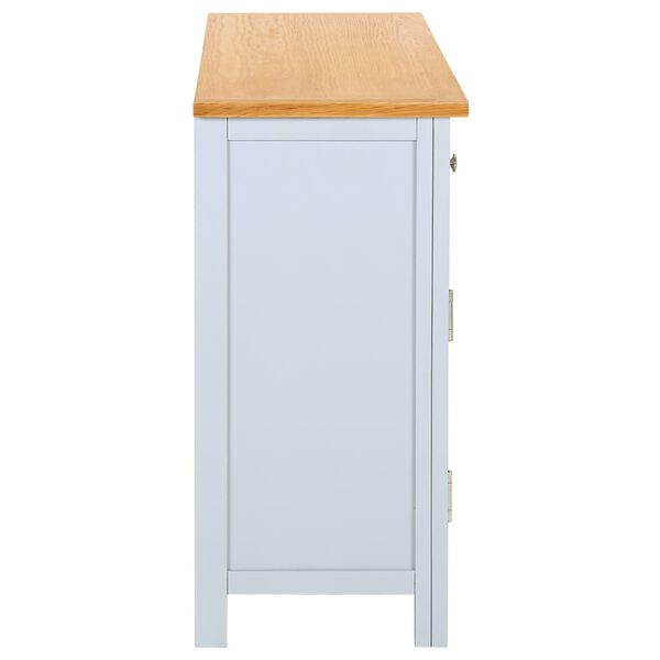 vidaXL Buffet 110x33,5x70 cm Bois de chêne massif