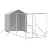 vidaXL Chenil d'ext&eacute;rieur pour chiens avec toit argent&eacute; 2x6x2,5 m