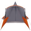 vidaXL Tente tipi avec toit Gris et orange 720 x 465 x 295 cm