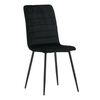 Venture Home Chaises &agrave; manger lot de 2 Windu velours noir