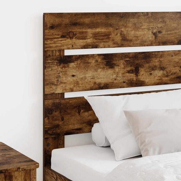 vidaXL T&ecirc;te de lit Ch&ecirc;ne fum&eacute; 90 cm Bois d'ing&eacute;nierie