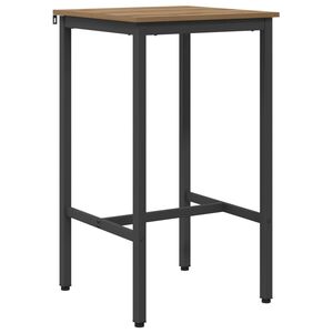 vidaXL Table de bar 52 x 52 x 110 cm Bois d'ing&eacute;nierie Ch&ecirc;ne artisanal