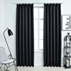 vidaXL Rideaux occultants avec crochets 2 pcs Noir 140x175 cm