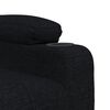 vidaXL Fauteuil Noir Tissu