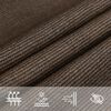 vidaXL Voile d'ombrage 160 g/m² Marron 2x2 m PEHD