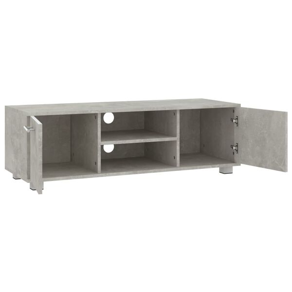 vidaXL Meuble TV Gris b&eacute;ton 110x40x35 cm Bois d'ing&eacute;nierie