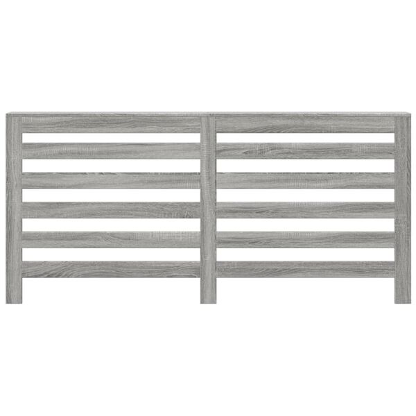 vidaXL Cache-radiateur sonoma gris 175x20x82 cm bois d'ing&eacute;nierie