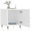 vidaXL Tables de chevet 2 pcs blanc 40x40x50 cm bois d&rsquo;ing&eacute;nierie