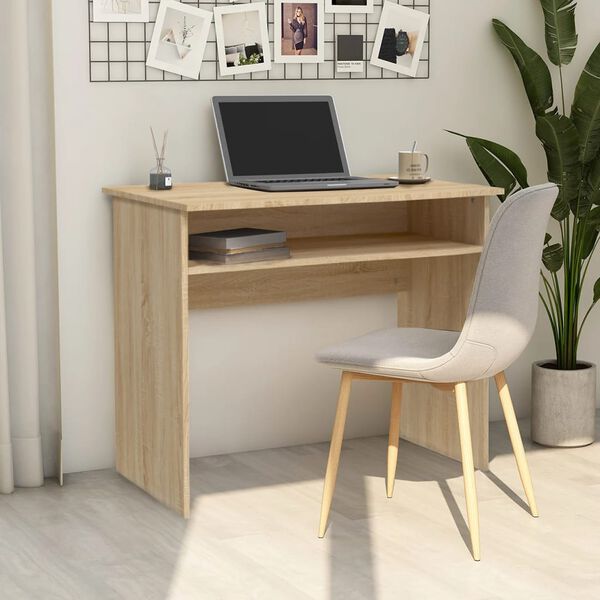 vidaXL Bureau Chêne sonoma 90x50x74 cm Bois d'ingénierie