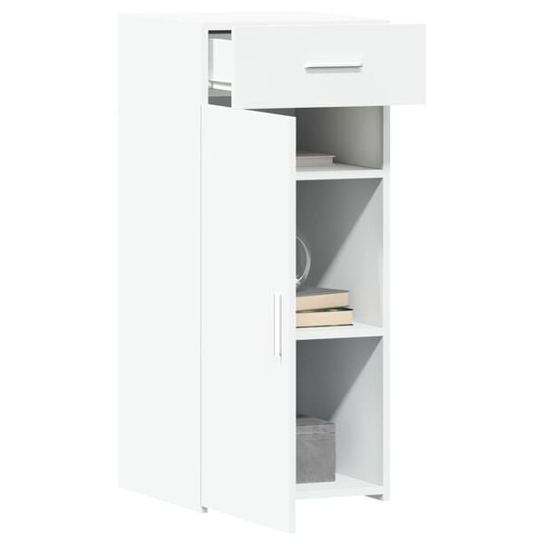 vidaXL Buffet blanc 40x42,5x93 cm bois d'ing&eacute;nierie