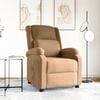 vidaXL Fauteuil inclinable Marron Velours