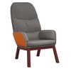 vidaXL Chaise de relaxation Gris clair Tissu