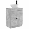 vidaXL Meuble de salle de bain avec &eacute;vier Gris b&eacute;ton 54 x 35 x 83 cm