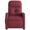 vidaXL Fauteuil de massage inclinable Rouge bordeaux Tissu