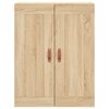 vidaXL Armoires murales 2 pcs ch&ecirc;ne sonoma bois d'ing&eacute;nierie