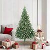 vidaXL Sapin de No&euml;l artificiel pr&eacute;-&eacute;clair&eacute; Vert 180 cm PVC