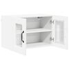 vidaXL Armoire de cuisine avec &eacute;tag&egrave;re 2 pcs Blanc 60 x 31 x 40 cm
