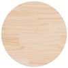 vidaXL Dessus de table &Oslash;70x2,5 cm Bois de pin massif