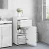 vidaXL Ensemble d'armoire de salle de bain TULUM Blanc brillant