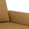 vidaXL Ensemble de canap&eacute;s 3 pcs avec coussins marron velours