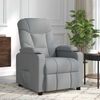 vidaXL Fauteuil de massage Gris clair Tissu
