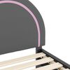 vidaXL Cadre de lit pour enfants avec tête de lit Gris clair