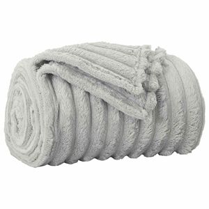 vidaXL plaid Gris 240 x 220 cm 1.36 kg Polaire
