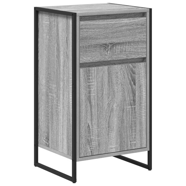 vidaXL Buffet Gris Sonoma 81 x 36 x 150.5 cm Bois d'ing&eacute;nierie
