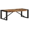 vidaXL Table basse multicolore 100x50x35cm bois de récupération massif