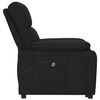 vidaXL Fauteuil Noir Tissu