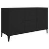 vidaXL Buffet noir 100x36x60 cm bois d'ing&eacute;nierie