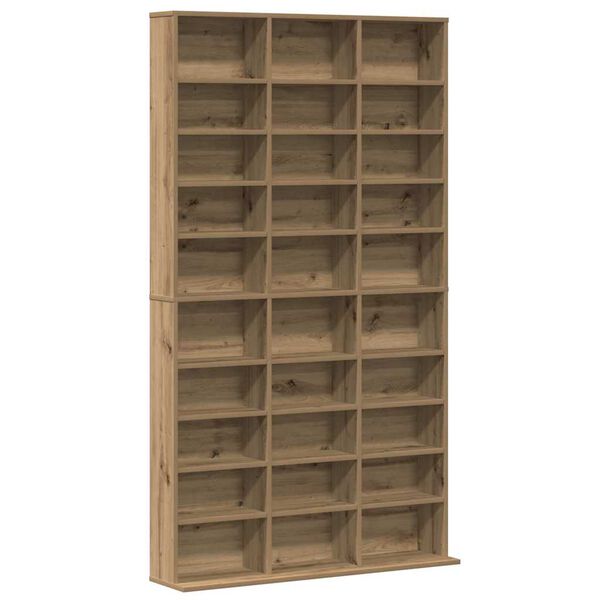 vidaXL Meuble CD Ch&ecirc;ne artisanal 101 x 23 x 177,5 cm Bois d'ing&eacute;nierie