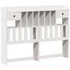 vidaXL Lit biblioth&egrave;que sans matelas blanc 160x200 cm bois pin massif
