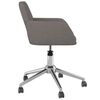 vidaXL Chaise pivotante de bureau Gris fonc&eacute; Tissu