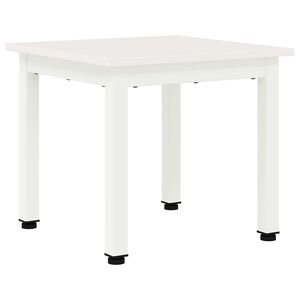 vidaXL Table basse Blanc 40 x 40 x 36 cm Bois de pin massif