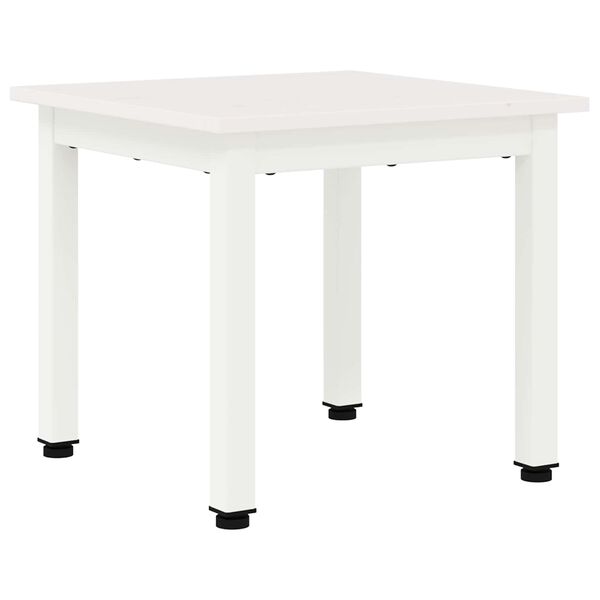 vidaXL Table basse Blanc 40 x 40 x 36 cm Bois de pin massif