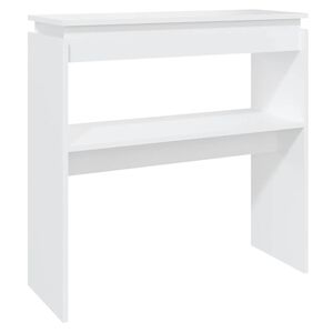 vidaXL Table console blanc 80x30x80 cm bois d'ing&eacute;nierie