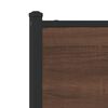vidaXL T&ecirc;te de lit de remplacement ch&ecirc;ne marron 160 cm bois d'ing&eacute;nierie et acier