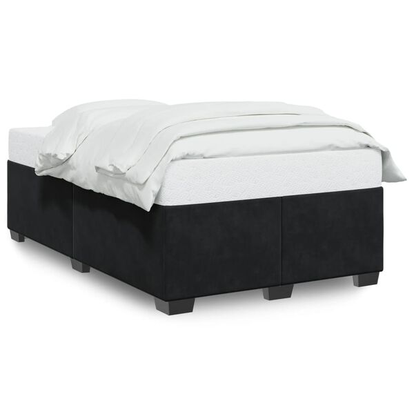 vidaXL Cadre de lit sans matelas noir 120x200 cm velours