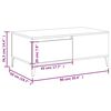 vidaXL Table basse Chêne fumé 90x50x36,5 cm Bois d'ingénierie