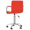 vidaXL Chaises pivotantes &agrave; manger lot de 4 rouge similicuir
