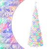 vidaXL Sapin de No&euml;l LED pop-up 150 cm 100 LED PVC, PET Blanc