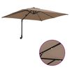 vidaXL Parasol de jardin Taupe 248,5 x 247,5 x 160 cm