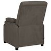 vidaXL Fauteuil de massage gris fonc&eacute; tissu microfibre