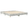 vidaXL Cadre de lit sans matelas gris b&eacute;ton 200x200 cm bois ing&eacute;nierie